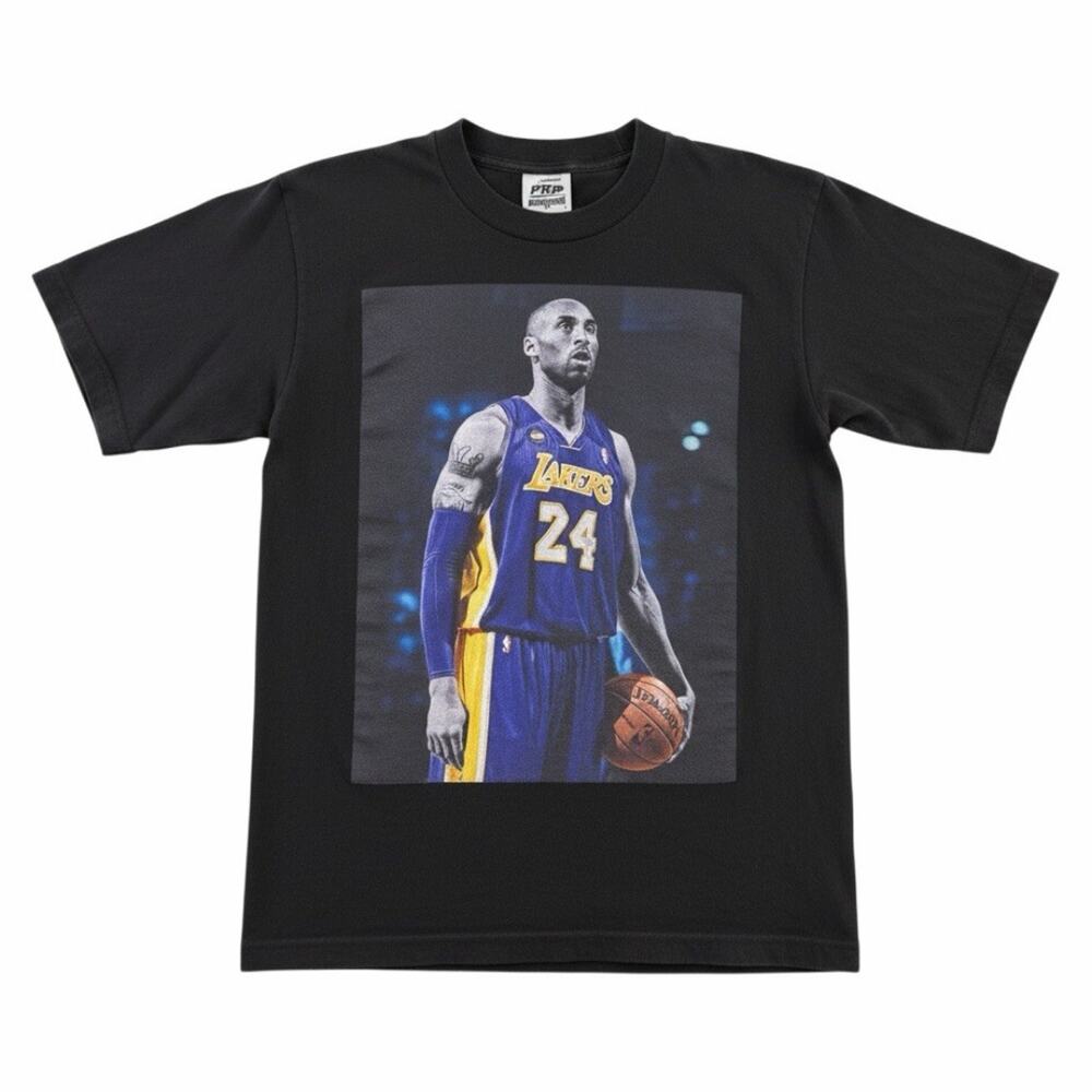 Kobe Bryant Los Angeles Lakers #24 Photo T-Shirt Medium Black Pro Athletic Mamba